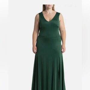 Elegant Green Maxi Dress